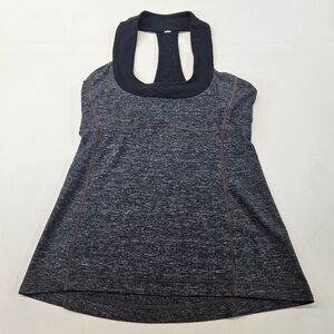 Lululemon Scoop Neck Tank, Workout Yoga Size 8 Heathered Black
